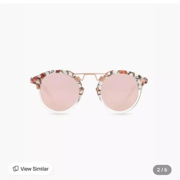 NWT. KREWE ST. LOUIS MIRRORED | LOTUS TO CRYSTAL ROSE GOLD - Picture 3 of 10